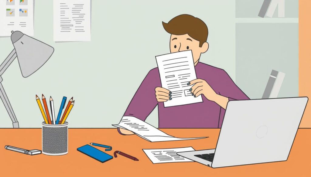 Image of a person filling out an APPI gap claim reporting form